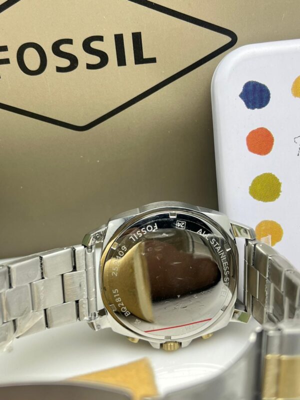 Fossil Privateer Chronograph BQ2815 Men's Watch Smoke Grey Stainless Steel