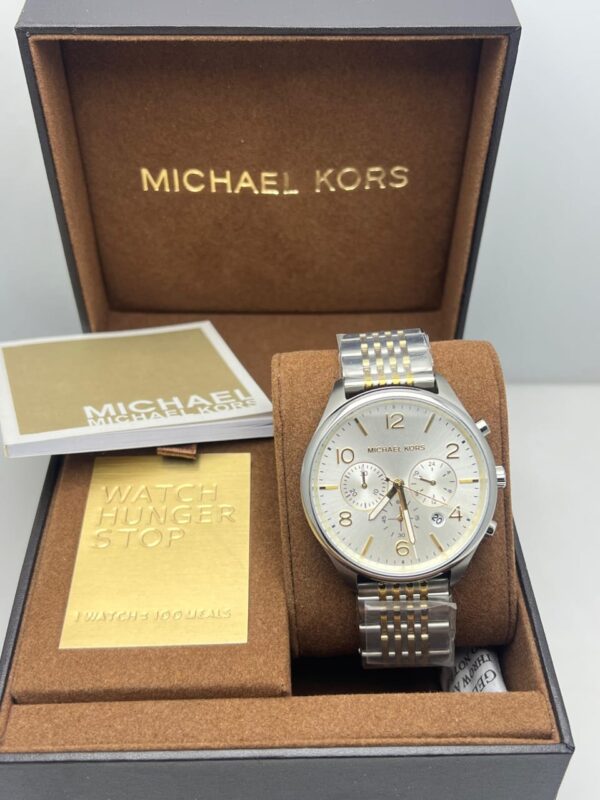 Michael Kors Merrick Chronograph Watch for Men's in two-tone Stainless Steel