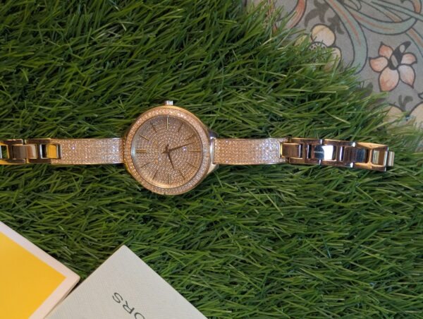 Michael Kors Gold-Tone Pavé Slim Runway Watch for Women's Price in Pakistan