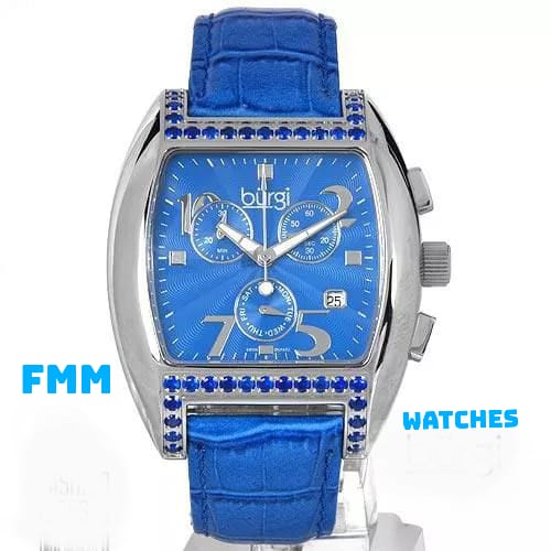 Burgi Timepiece, Chronograph Watch for Unisex Model Number BUR041B, Burgi Watch Price in Pakistan