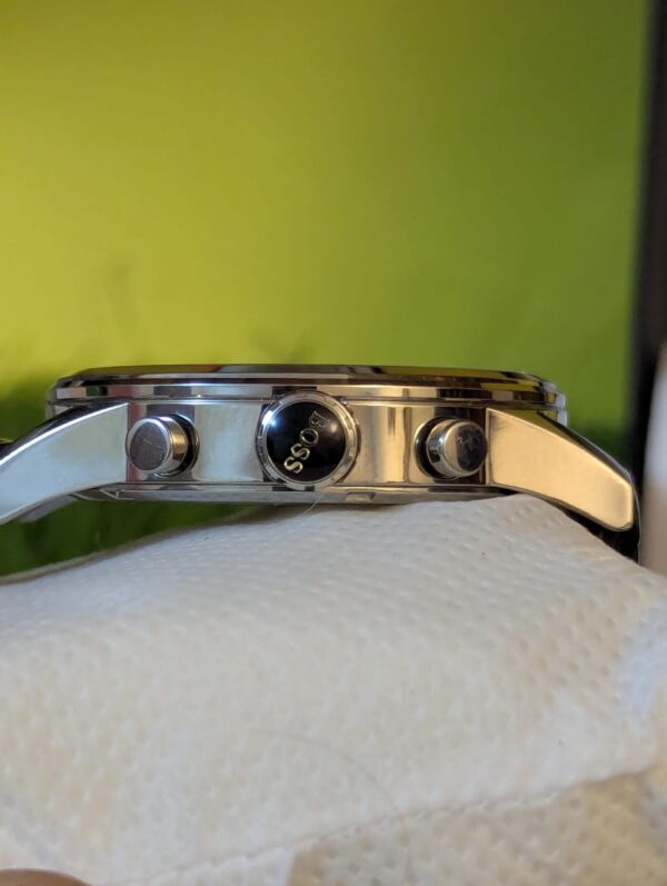 Hugo Boss Leather Strap Blue Dial Men's Chronograph Watch Price in Pakistan