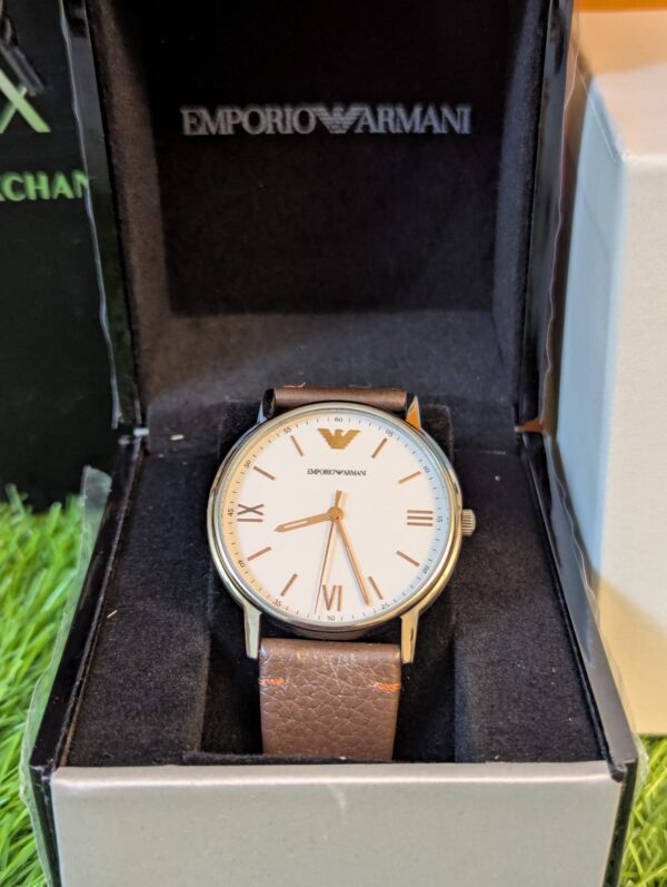 Emporio Armani Kappa AR11173 Brown Leather Strap Men's Watch Price in Pakistan