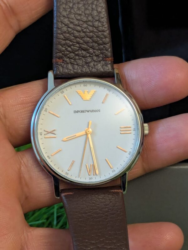 Emporio Armani Kappa AR11173 Brown Leather Strap Men's Watch Price in Pakistan