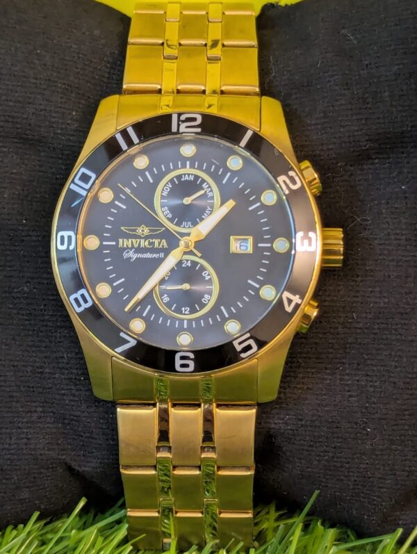 Invicta Signature II Men's Quartz Watch, Golden Watch Price in Pakistan