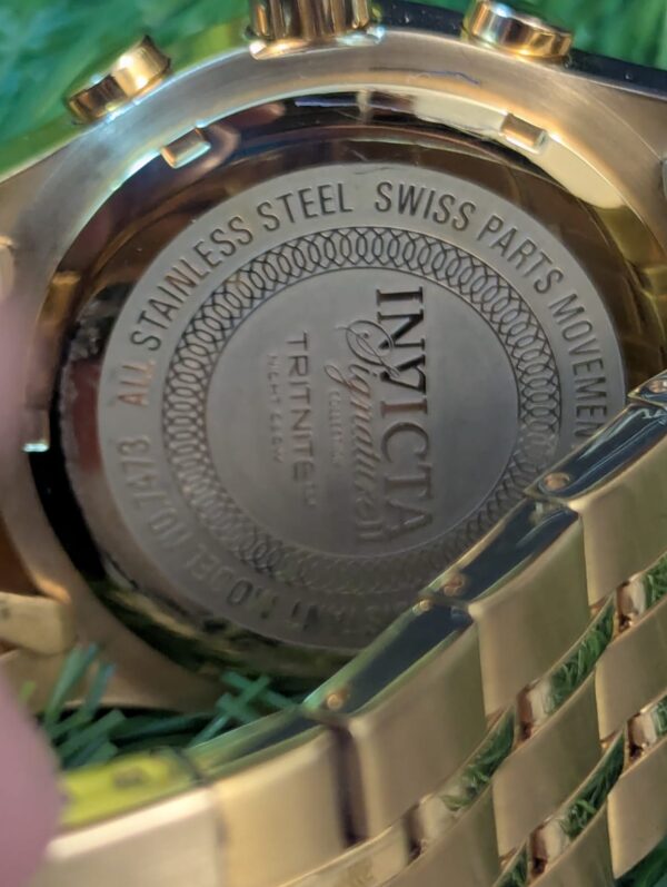 Invicta Signature II Men's Quartz Watch, Golden Watch Price in Pakistan