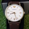 Emporio Armani Kappa AR11173 Brown Leather Strap Men's Watch Price in Pakistan