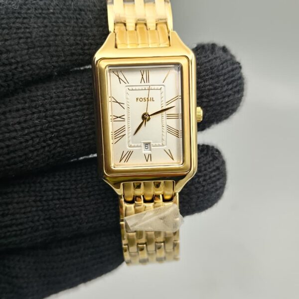 Fossil Watch for Women Raquel Three-Hand Date, Gold Tone Stainless Steel