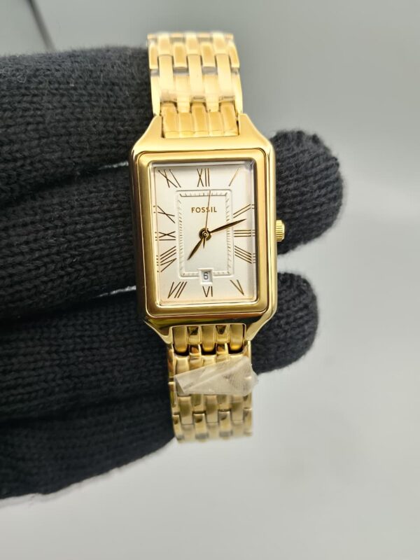 Fossil Watch for Women Raquel Three-Hand Date, Gold Tone Stainless Steel