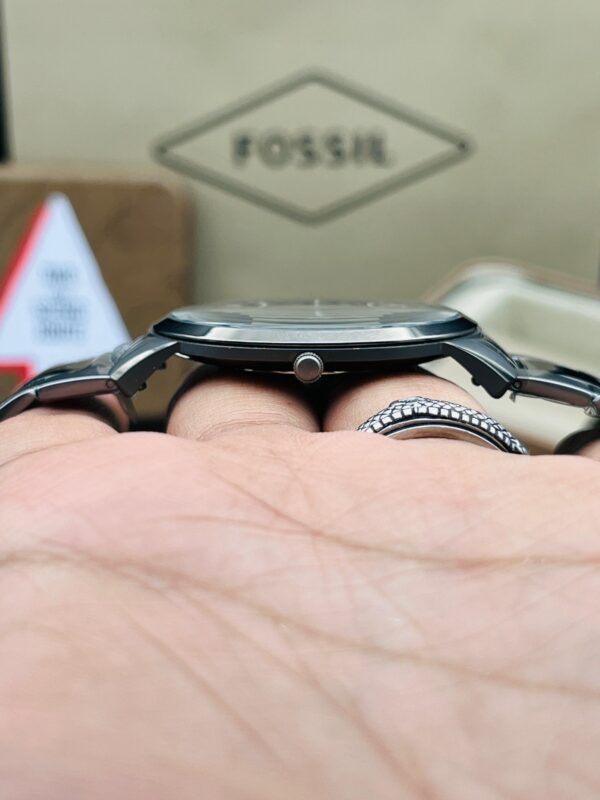 Fossil Minimalist Three-Hand Smoke Stainless Steel Watch (Model: FS5459)