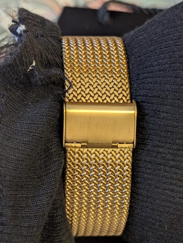 Seiko Men's Watch featuring a Rose Gold-Tone Stainless Steel Mesh Band