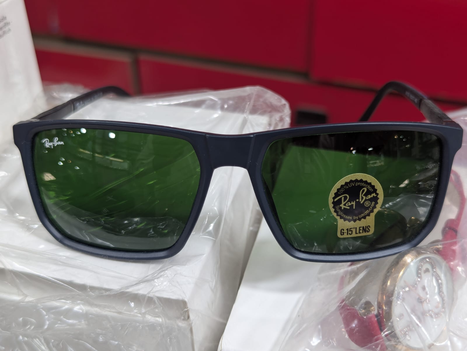 Lens Rectangular Green Green Tinted Lenses Rectangle-frame Sport-Classic Series, Men’s ...