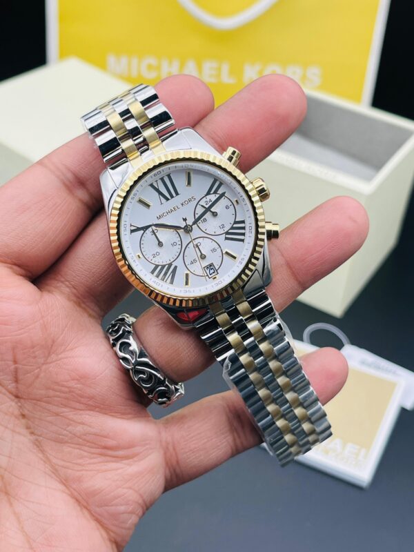 Michael Kors Lexington Chronograph, specifically identifying as the MK5955 (women's/unisex 38mm)
