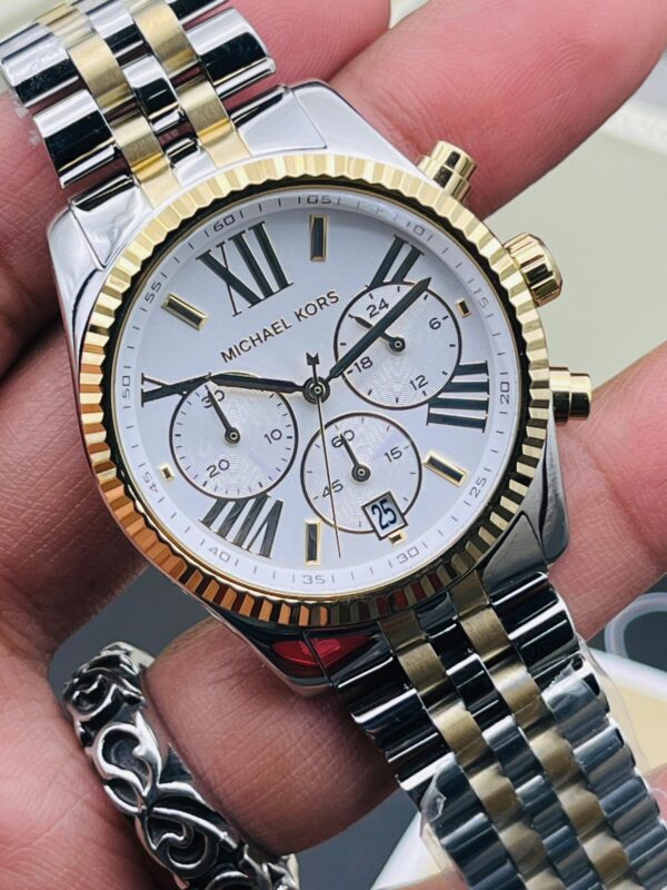 Michael Kors Lexington Chronograph, specifically identifying as the MK5955 (women's/unisex 38mm)