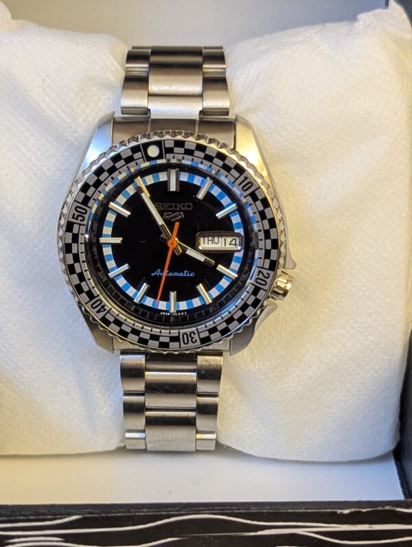 Seiko 5 Sports SRPK67K1 "Checker Flag" Special Edition Watch for Men's