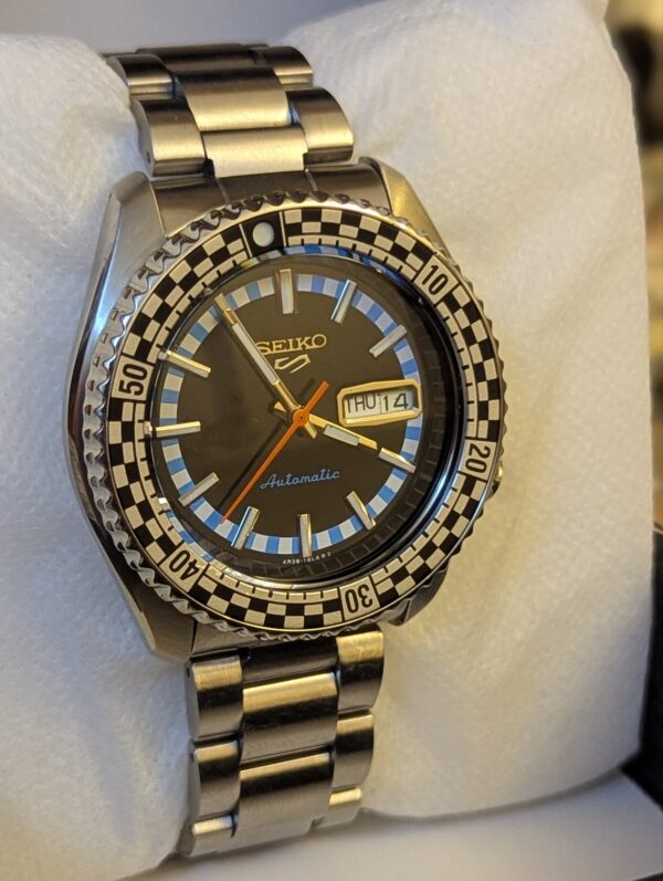 Seiko 5 Sports SRPK67K1 "Checker Flag" Special Edition Watch for Men's