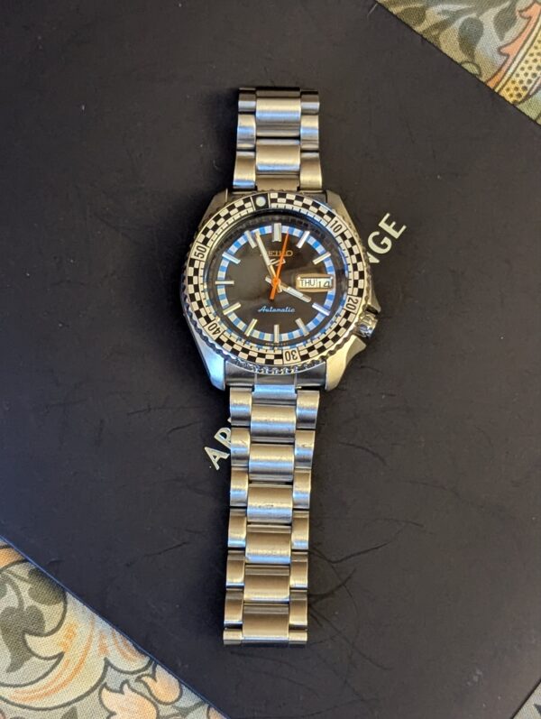 Seiko 5 Sports SRPK67K1 "Checker Flag" Special Edition Watch for Men's