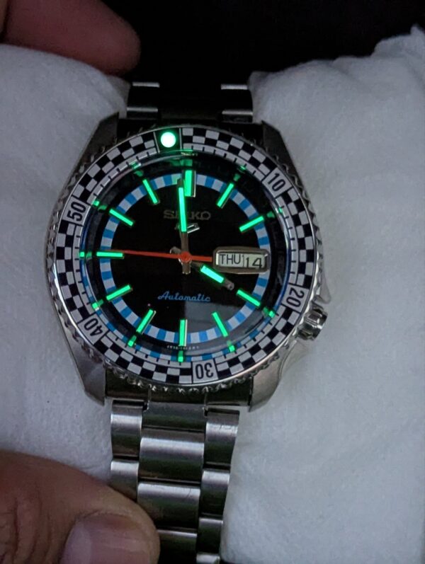 Seiko 5 Sports SRPK67K1 "Checker Flag" Special Edition Watch for Men's