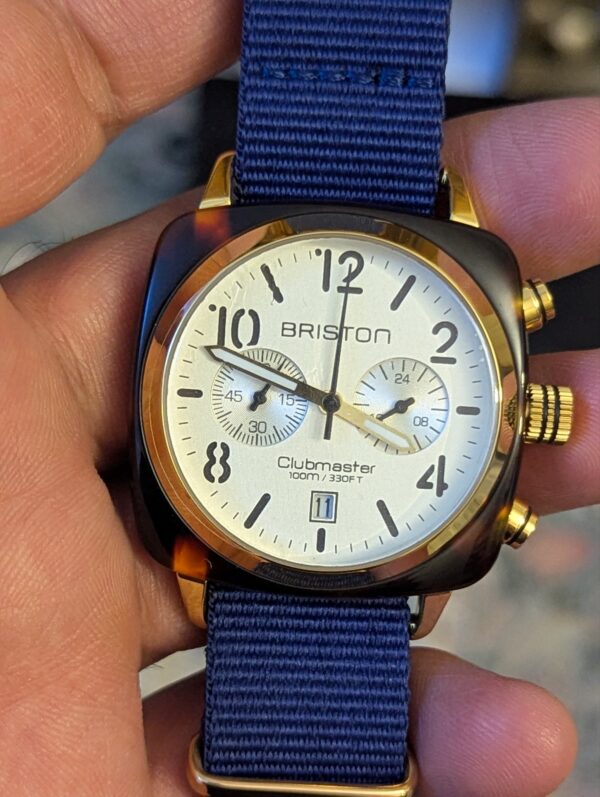 Briston Clubmaster Classic Acetate Chronograph watch for Men's