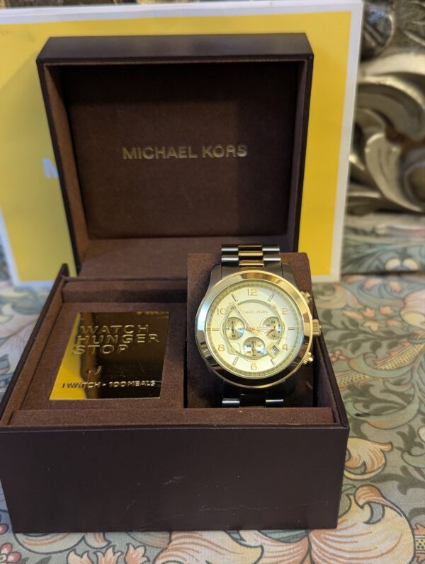 2026/05/163437-scaled.jpg Michael Kors Runway Chronograph Two-Tone Watch for Men's