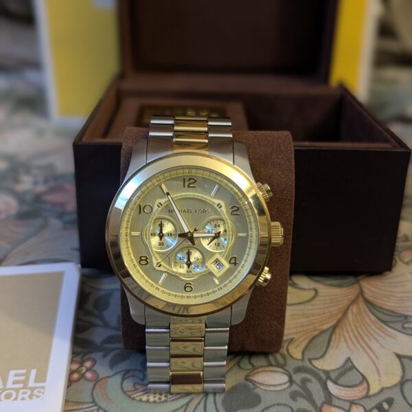 Michael Kors Runway Chronograph Two-Tone Watch for Men's