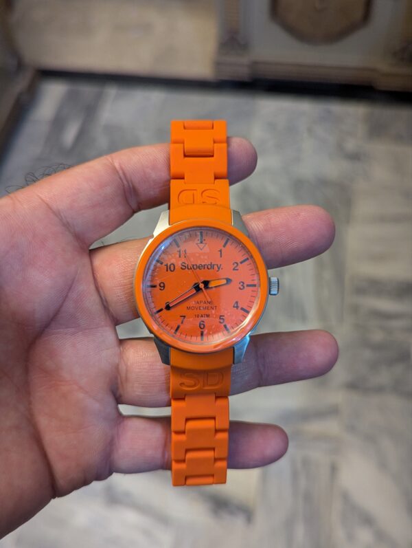 Superdry Scuba Gents Orange Watch (Model: SYG109O / SYG109OG).