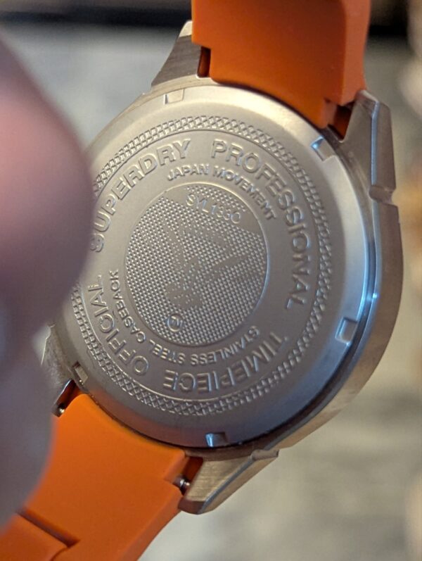 Superdry Scuba Gents Orange Watch (Model: SYG109O / SYG109OG).