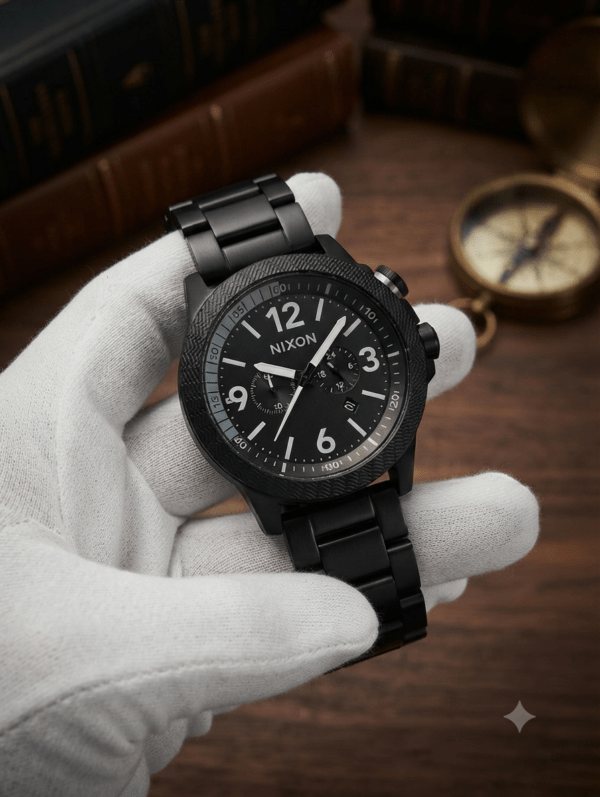 Nixon Cardiff Sport SS All-Black Men's Watch (Model: A960022 / A199-000-00).