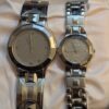 Elgin Vintage Watch Pair crafted primarily from scratch-resistant Tungsten alloy and Stainless Steel.