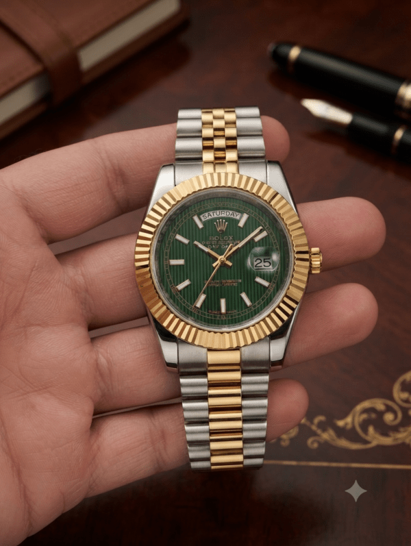 Ralex Day-Date 40 style luxury AAA Class Replica Stainless Steel