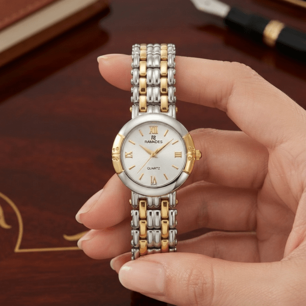 Ramades Quartz two-tone dress watch for women