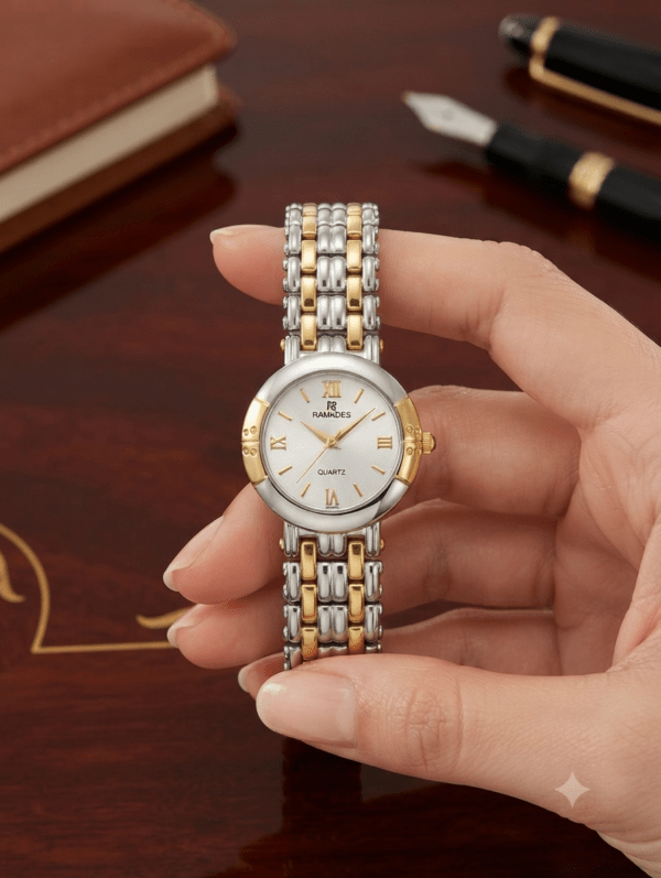 Ramades Quartz two-tone dress watch for women