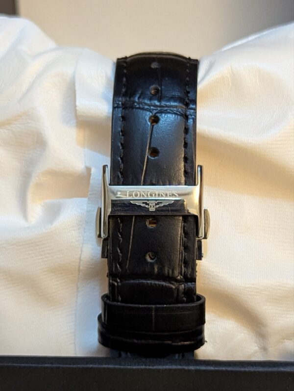 2026/10/68147-scaled.jpg Longines Conquest Quartz Men's Watch with Blue Dial & Black Leather Strap Price in Pakistan