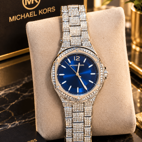 Michael Kors Silver-Tone Crystal Pavé Women's Watch with Blue Dial (MK-6990) Price in Pakistan