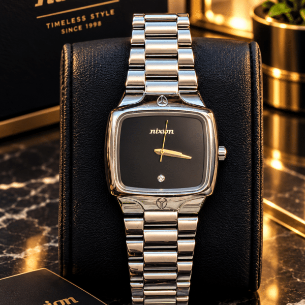 Nixon "The Player" Watch (specifically the classic silver stainless steel
